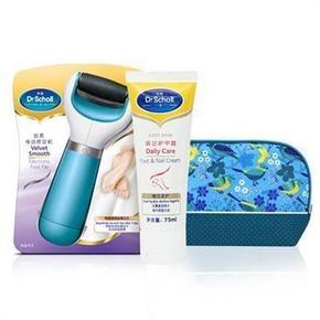 爽健Dr.Scholl 丝柔电动修足机+润足护甲霜75ML+收纳包 189元