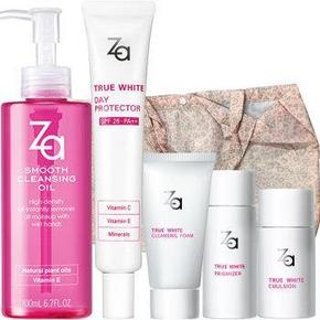 Za 姬芮  隔离霜35g+净颜两用卸妆油 100ml+ 赠4件套 约60元(118，199-100)