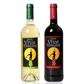 VIVA Flamenco半甜红葡萄酒+白葡萄酒 DO级 750ml*2  58元