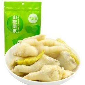 手慢无# 百草味 肉类零食 泡椒凤爪 200g/袋 1元(另有)