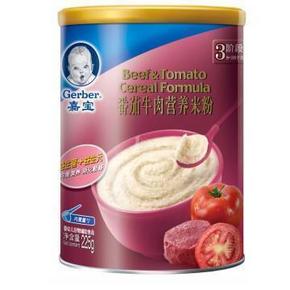 嘉宝 番茄牛肉营养米粉225g 14元(28.7，199-100)