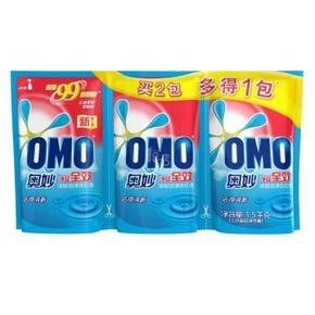 OMO 奥妙 净蓝 全效高浓度 洗衣液 (500g*3包)*7件 57.1元(107.1-50)