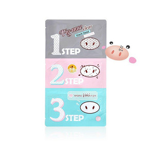 再见草莓鼻#  Holika Holika 猪鼻贴 去黑头三步曲x10片 73元包邮(98-25券)
