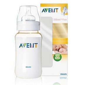手机端：新安怡(AVENT) SCF666/17 330ml宽口径PES奶瓶 46元(92，买1赠1)