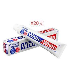 疯狂拼单神价# 日本狮王 美白牙膏150g*20支 130元(180-50券，折6.5/支)