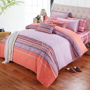 蔻姿家纺 高支高密全棉斜纹床上用品四件套 220cmx240cm 139元(239-100)