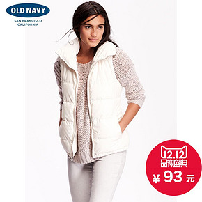 双12提前购物车# Old Navy 女式活力街头梭织棉背心马甲 93元