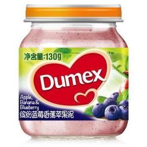 限地区：Dumex 多美滋 缤纷蓝莓香蕉苹果泥 6个月 130g 3元