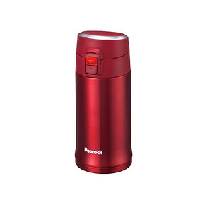 日本Peacock 孔雀 AML-35R 超轻不锈钢真空保温杯 车载杯350ml  88元包邮