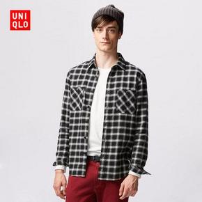 UNIQLO 优衣库 男士法兰绒格子衬衫 79元包邮