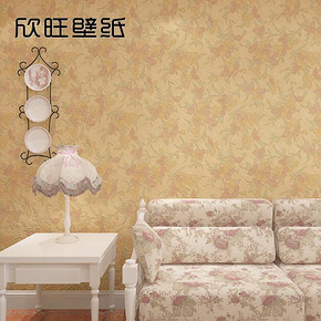 手慢无# 欣旺 美式田园 客厅电视背景墙墙纸5.3㎡ 18点 12.12元包邮