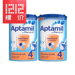英国 Aptamil 爱他美 婴儿牛奶粉 4段 800g*2罐 184元包邮(234-50券)
