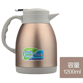恩尔美 家用不锈钢保温壶1200ml 多色可选 39元包邮(69-30券)