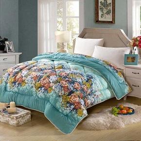 迎馨家纺 双人冬季加厚保暖时尚印花被子200x230cm 59元