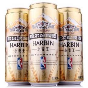 手机端# Harbin 哈尔滨 小麦王啤酒500ml*3听 9.9元