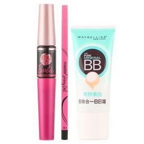 MAYBELLINE 美宝莲 眼线胶笔+睫毛膏+乳霜+腮红 122元包邮(202-80)