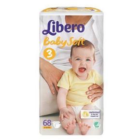 瑞典进口 Libero 丽贝乐 纸尿裤 S68片 59.9元