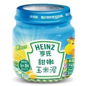 Heinz 亨氏  甜嫩玉米泥 1段 113g 5元