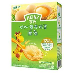 亨氏 (Heinz) 优加营养鸡蛋面条252g 7.9元(9.9，99-20)