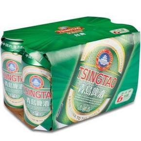 青岛(Tsingtao) 啤酒经典11度330mlx6听 12.5元(25，买1赠1)
