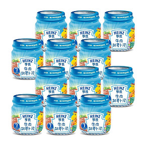 Heinz 亨氏 牛肉番茄玉米泥113gx12瓶 42元(59，150-50)