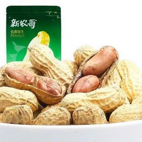 手机端：新农哥 休闲零食 五香花生136g/袋 约3元(5.9买1送1)