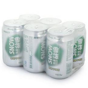 雪花啤酒snowbeer干啤330mlx6听99元