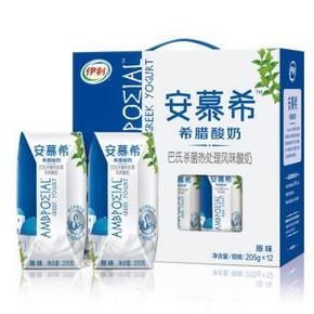 河南/河北/山西：伊利 安慕希 希腊风味 常温酸牛奶礼盒装12*205g 39.6元