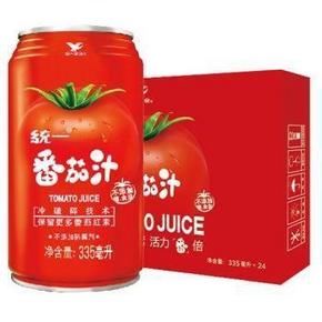 统一 番茄汁335mlx24罐 无糖盐 74.5元(149，买1赠1)