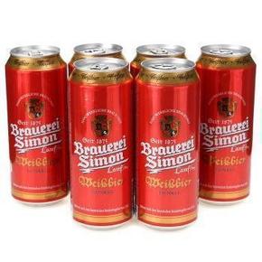 微信端：德国 Kaisersimon 凯撒西蒙 小麦黑啤酒500mlx6听 9.95元(19.9，买1赠1)
