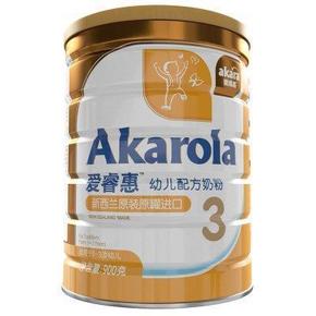 新西兰进口# 爱睿惠(akarola)幼儿配方奶粉3段900g 9.9元(日常99)