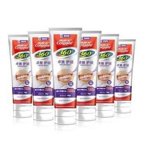 手机端# Colgate 高露洁 360°口腔健康牙膏90g ×6支+漱口水60ml 39.9元