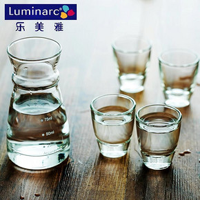 一杯再一杯# 弓箭 乐美雅 玻璃分酒器5件套 19.9元包邮(29-9.1)