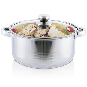 拜格 不锈钢加厚双把手汤锅20CM 19.9元包邮(39.9-20)