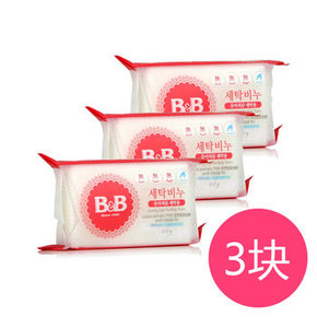 韩国进口# 保宁 婴儿洗衣皂儿童抗菌bb皂200g*3块 28元包邮(45-17券)