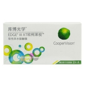 库博 欧柯莱视半年抛隐形眼镜2片装+海昌护理液500ML+60ML 39元包邮
