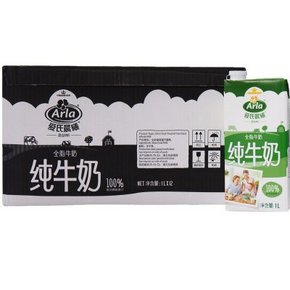 Arla 爱氏晨曦 UHT1L 全脂牛奶1Lx12盒 82元包邮
