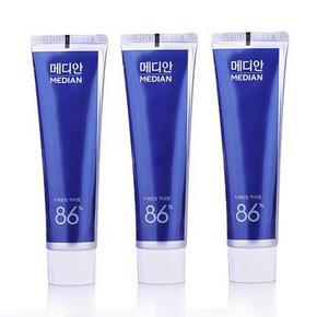 惠喵新人专享# 爱茉莉Median麦迪安86牙膏120ml*3支 24.9元包邮(39.9-15券)