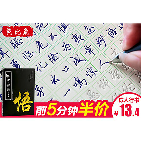 前5分钟# 芭比兔 成人学生钢笔行书速成练字板套装 26.9返13.4元