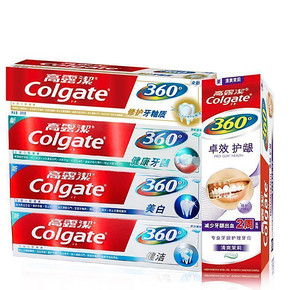 华东/西南/西北# 高露洁360 全家福140克牙膏x5支 39元(69，129-60)