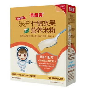 贝因美 乐护-什锦水果营养米粉225g 12元