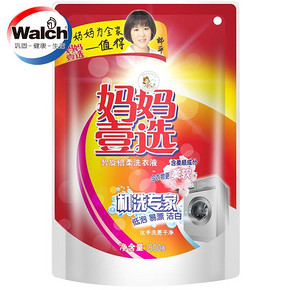 华东# 妈妈壹选 机洗专家 低泡易漂洁白智旋倍柔洗衣液500g 1元