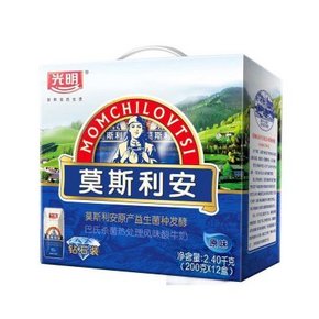 手慢无# 华东福利 光明 莫斯利安 酸牛奶 200ml*12盒 原味 39元(56-17)