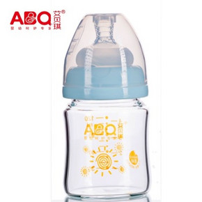 手机端：艾贝琪（ABQ）AT102-3 宽口玻璃奶瓶（初生装）120ml  19元