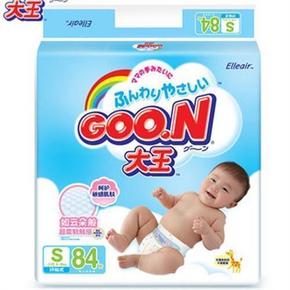 限华南/华北: GOO.N 大王维E呵护系列纸尿裤S84片 折67元(99，299-100)