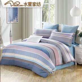 水星家纺 全棉斜纹印花四件套 多款可选 199元包邮