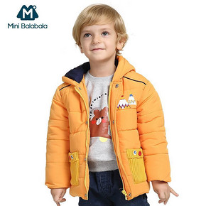 11点前# 迷你巴拉巴拉 男童中长款加厚棉衣 129返64.5元(另有)