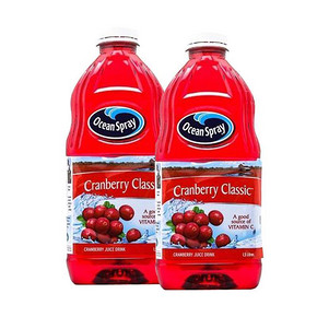 Ocean Spray 优鲜沛 蔓越莓汁饮料1.5L*2瓶 29.9元包邮