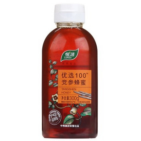 中粮悦活 优选100党参蜂蜜300g 9.7元(29.9，买1赠1+2件5折)