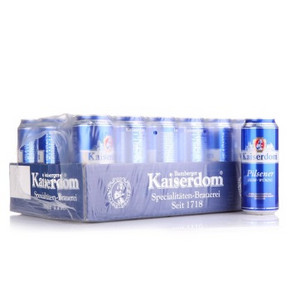 手机端：德国进口 Kaiserdom 比尔森啤酒 500mlx24听 98元包邮